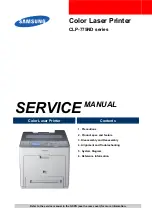 Samsung CLP-775ND Service Manual preview