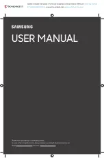 Предварительный просмотр 1 страницы Samsung CU8072 User Manual