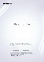 Samsung DU7200 User Manual preview