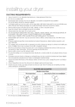 Предварительный просмотр 8 страницы Samsung DV337AEW/XAA-00 User Manual