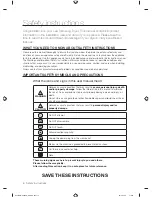 Предварительный просмотр 4 страницы Samsung DV457EVGSGR/AA User Manual