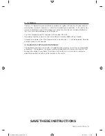 Предварительный просмотр 9 страницы Samsung DV457EVGSGR/AA User Manual