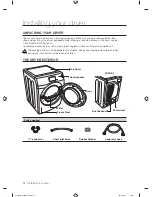 Предварительный просмотр 12 страницы Samsung DV457EVGSGR/AA User Manual