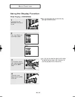 Preview for 22 page of Samsung DVD-FP580 Owner'S Instructions Manual