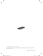 Предварительный просмотр 36 страницы Samsung DW-BG97 Series User Manual