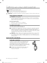 Предварительный просмотр 36 страницы Samsung DW60M6050 Series User Manual