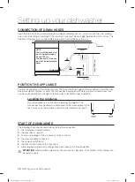 Предварительный просмотр 38 страницы Samsung DW60M6050 Series User Manual