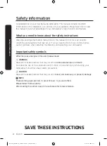 Предварительный просмотр 4 страницы Samsung DW80BB70 Series User Manual