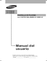 Samsung FP-T5894W Manual Del Usuario preview