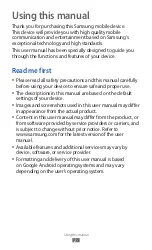 Preview for 2 page of Samsung GALAXY Y Young User Manual