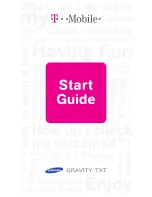 Preview for 1 page of Samsung Gravity TXT Start Manual