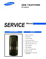 Samsung GT-C3010 Service Manual preview