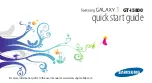 Preview for 1 page of Samsung GT-I5800 Quick Start Manual