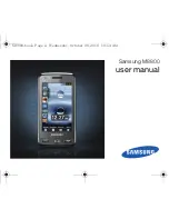 Samsung GT-M8800 User Manual preview