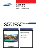 Samsung HG32ED590HB Service Manual preview