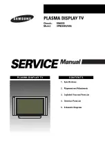 Preview for 1 page of Samsung HPN5039X/XAA Service Manual