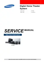 Preview for 1 page of Samsung HT-E350K Service Manual