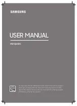 Предварительный просмотр 1 страницы Samsung HW-Q600C User Manual