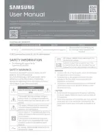 Предварительный просмотр 1 страницы Samsung HW-Q900C User Manual