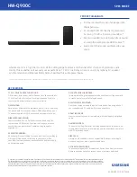 Предварительный просмотр 12 страницы Samsung HW-Q900C User Manual