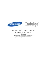 Предварительный просмотр 1 страницы Samsung Indulge SCH-R915 User Manual