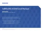 Samsung KMC-W User Manual preview