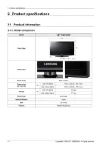 Предварительный просмотр 8 страницы Samsung LE32E42 E2W Series Service Manual