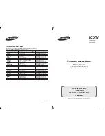 Samsung LE32M73BD Owner'S Instructions Manual preview