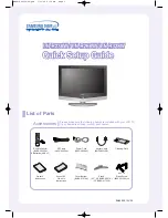 Samsung LN-R238W Quick Setup Manual preview