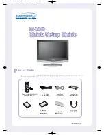 Samsung LN-R408D Quick Setup Manual предпросмотр