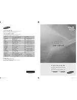 Samsung LN32A450C1 User Manual preview