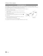 Предварительный просмотр 42 страницы Samsung LN40D630M3FXZA User Manual