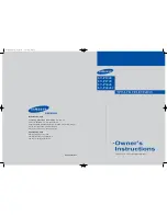 Preview for 1 page of Samsung LT-P2045U Owner'S Instructions Manual