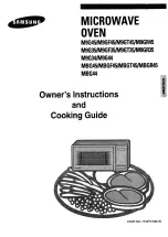 Samsung M9G45 Owner'S Instructions And Cooking Manual предпросмотр