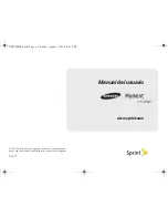 Preview for 1 page of Samsung Moment SPH-M900 Manual Del Usuario