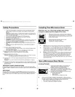 Preview for 3 page of Samsung MS123SCE-1 Owner'S Manual