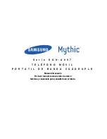 Preview for 1 page of Samsung MYTHIC SGH-A897 Series Manual Del Usuario