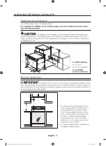 Preview for 4 page of Samsung NE59M7630SG/AC Installation Manual