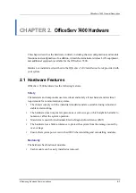 Предварительный просмотр 22 страницы Samsung OfficeServ 7400 General Description Manual