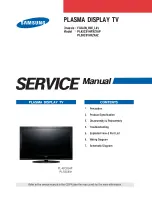 Samsung PL-42C91HP Service Manual preview