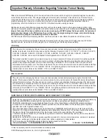 Preview for 2 page of Samsung PN42A410 User Manual