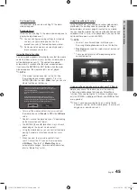 Preview for 45 page of Samsung PN50C675G6F User Manual