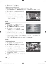 Preview for 36 page of Samsung PS50C6500TK User Manual