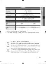 Preview for 55 page of Samsung PS50C6500TK User Manual