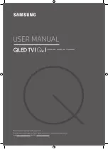 Preview for 25 page of Samsung QE65Q8CAMU Manual