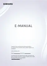 Samsung QN85QN90BAFXZA Manual preview