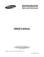Samsung RB215LASH Owner'S Manual preview