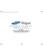 Preview for 1 page of Samsung Rogue SCH-U960 User Manual