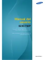 Samsung S24C750P Manual Del Usuario preview
