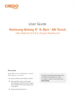 Preview for 1 page of Samsung Samsung Galaxy SII Epic 4G Touch User Manual
